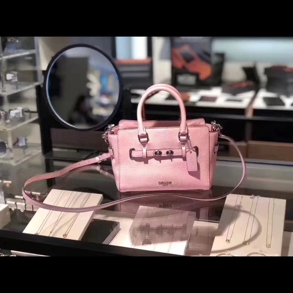 Coach Leather Small Blake carry all pink bag - Picture 4 of 5